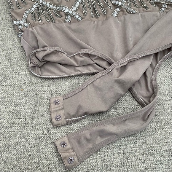 ASOS DESIGN Halter Neck Wrap Embellished Body Suit Top✨ - Picture 9 of 13